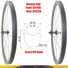 700C Gravel Off-Road Road Bike Carbon Fiber Wheelset 30X28mm 24 Hole HG XD XDR