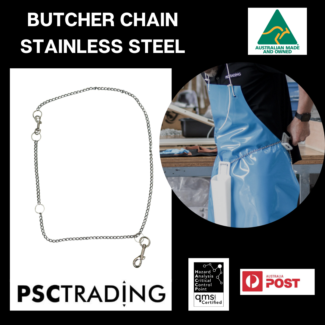 Butchers Stainless Steel 1.4M Chain Belt for Knife Pouch Belt