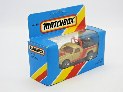 MATCHBOX MACAU 1983 MB58 HOLDEN PICK UP RUFF TREK MINT IN UNOPENED BLUE M BOX - Picture 4 of 5