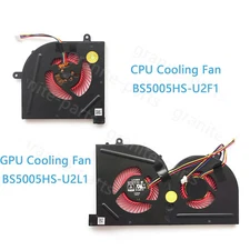 CPU + GPU Cooling Fan for MSI Stealth Pro GS63 GS63VR GS73 GS73VR 6RF 7RF
