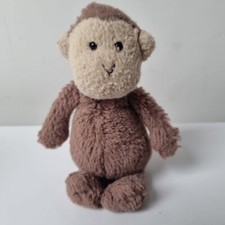 Jellycat Tiny Bashful Monkey Small Poppet Soft Toy Brown Mini Rare Retired