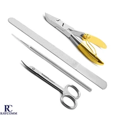 Chiropody Heavy Clipper Cutter Nail File Manicure Podiatry Half Gold Handle CE