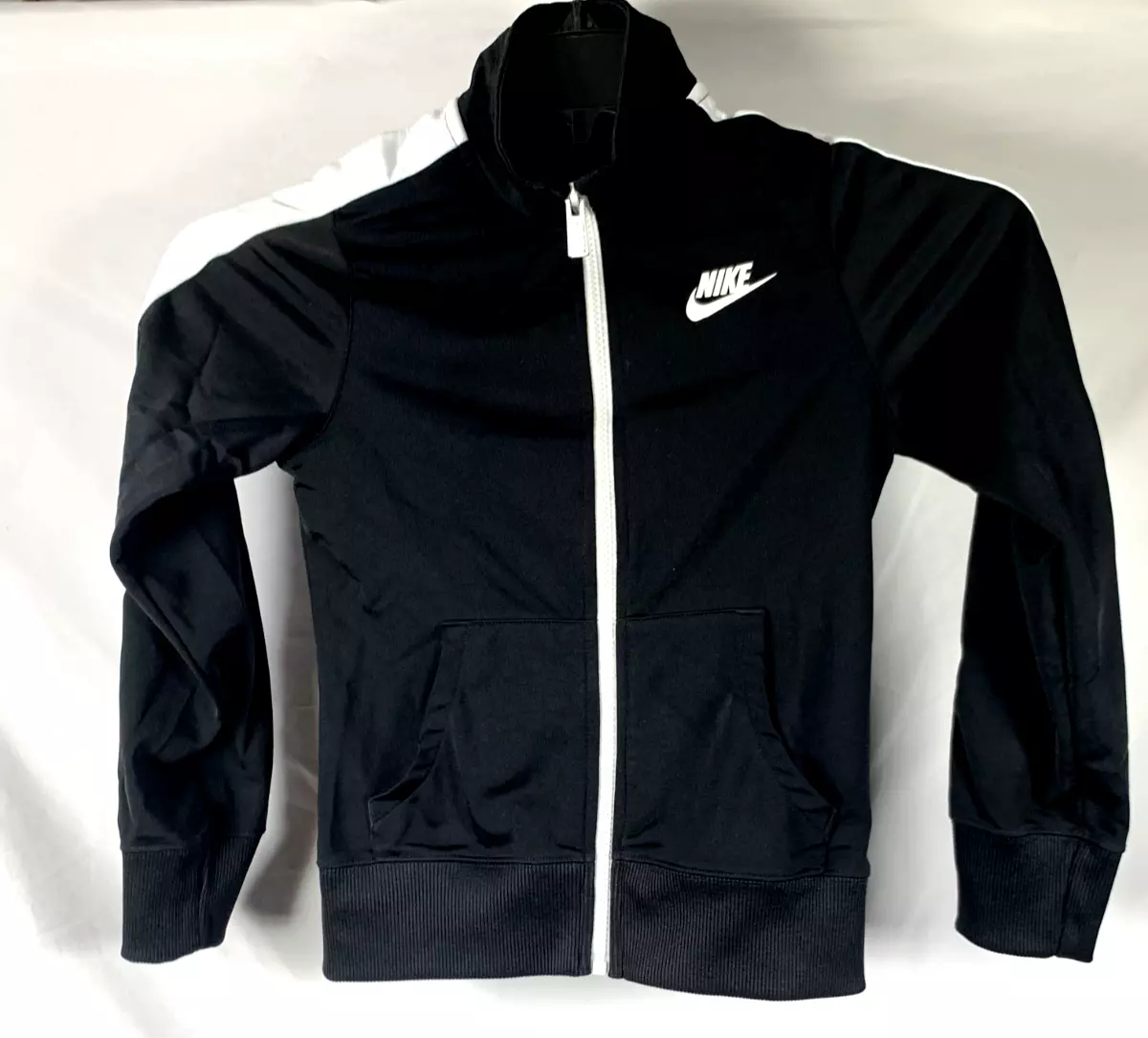 Nike Girls Black 2 pc Tracksuit Jacket Pants Size Small Black
