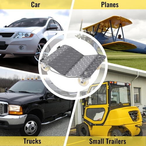 4 Pcs Car Tire Wheel Trolley Dollies Vehicle Moving Tire Skates with 4 Casters - Bild 3 von 6