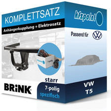 Für VW T5 04.2003-09.2009 BRINK Anhängerkupplung starr + 7polig E-Satz AHK