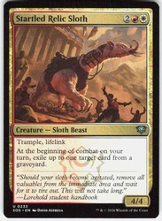 Startled Relic Sloth #233 Uncommon - Secrets of Strixhaven
