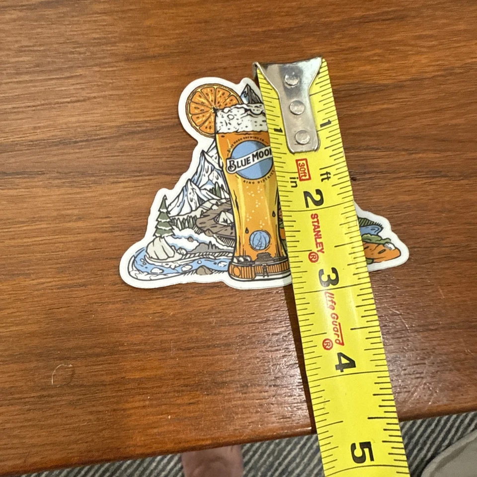 BLUE MOON Brewing Co. Mtn Sticker ~NEW! Craft Beer Brew Brewery Logo Decal - Image 3 of 3