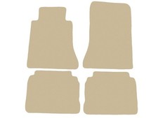 Velour Automatten für Mercedes E cl W124 limousine 1984-1993, Beige x14 Rand