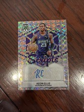 KEON ELLIS 2023-24 Panini Mosaic 🏀 SCRIPTS RC Auto SILVER MOSAIC PRIZM #MS-KES