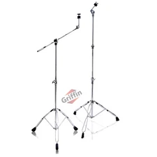 GRIFFIN Cymbal Boom Stand PACK - Straight Drum Hardware Percussion Holder Mount