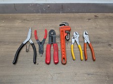 Vintage Craftsman Plier Tool Lot Pipe Wrench Split Ring Slip-joint Usa 6pc. Vintage Craftsman Plier Tool Lot Pipe Wrench Split Ring Slip-joint Usa 6pc.