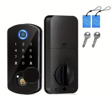 Keyless-Entry Door Lock, Fingerprint Smart Locks for Front Door, Deadbolt Smart