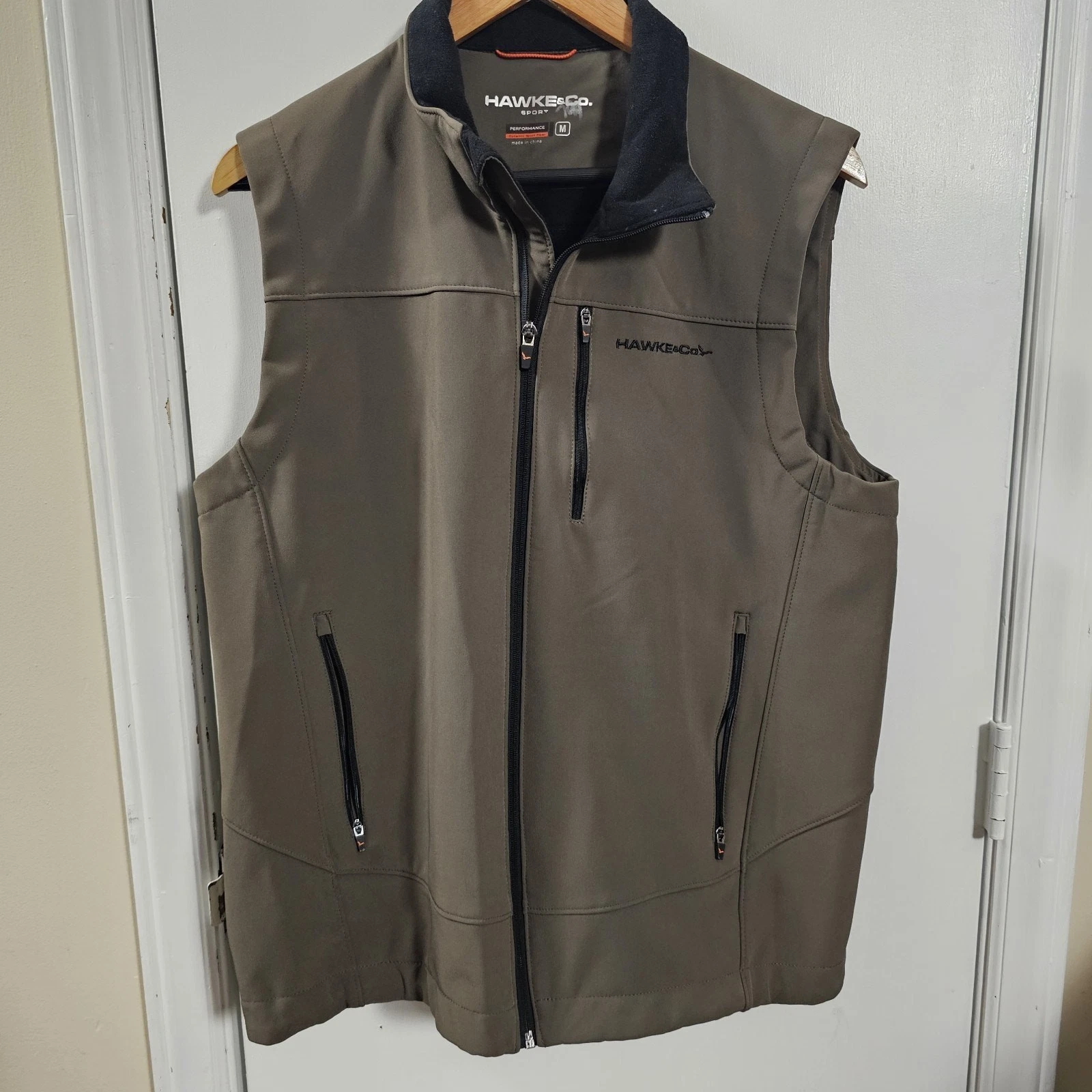 Hawke & Co. Sport Performance Men's Gray Green Vest Size Medium Utility Street