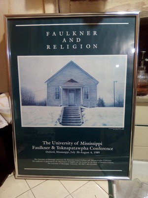 Vintage Poster William Faulkner & Religion the University of Mississippi