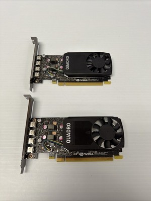 Lot 2 NVIDIA Quadro P1000 4GB Graphics Cards Tested Working Read**