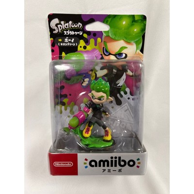 Japan Nintendo amiibo Splatoon Boy Neon Green Figure Statue