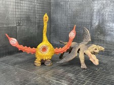 Vintage LJN AD&D Advanced Dungeons & Dragons NEO OTYUGH & CHIMERA Lot Bendy