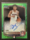 2025-26 Bowman Chrome U Brayden Burries Green Shimmer Refractor Autograph  /99