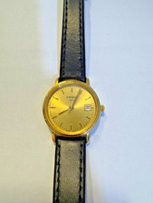 Tissot Watch Men Swiss Gold Dial Date Quartz ...
