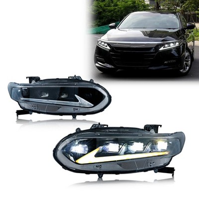 For Honda Accord 2018-2023 Mods LED Headlights Projector Front Lamps Assembly