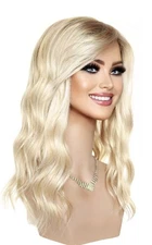 Rachel Lite | Jon Renau Wigs, ear 2 ear lace front monotop, HT Laguna blond