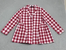 Tuckernuck Pomander Place Scarlett Button Down Shirt Red Gingham Plaid XS EXC!