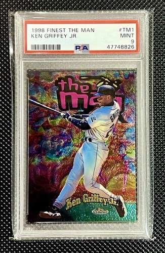 1998 Finest "The Man" Ken Griffey Jr. /500 PSA 9 Mint