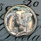 * 1916-S FSB * SUPERB+ GEM BU MS MERCURY SILVER DIME * FROM ORIGINAL COLLECTION