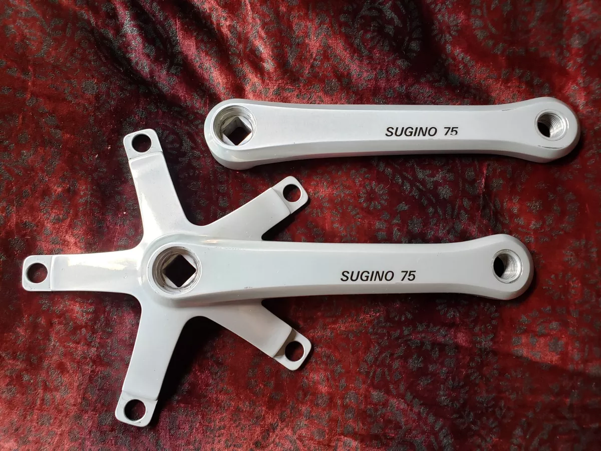 Sugino 75 Track Crankset 165mm NJS Silver