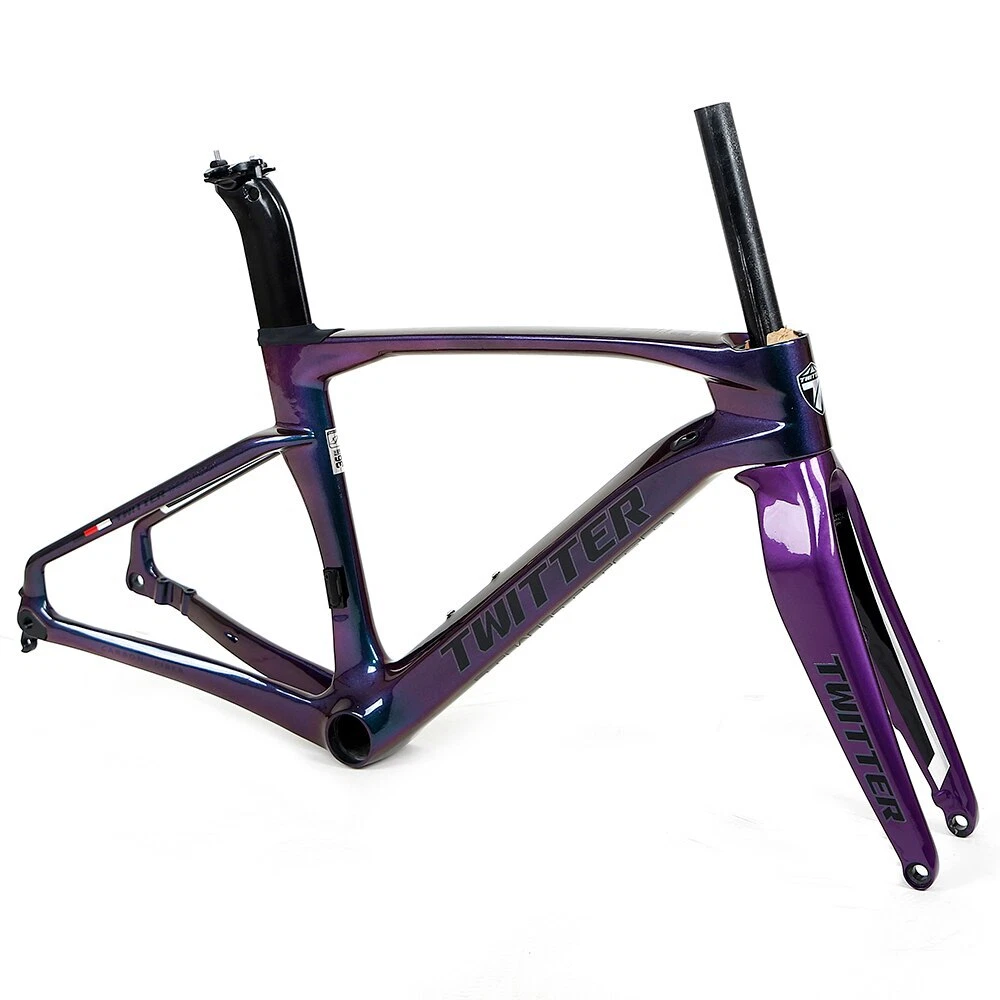 24inch Carbon Fiber Road Gravel Bike Frameset Disc Brake Cyclocross Bike Frame