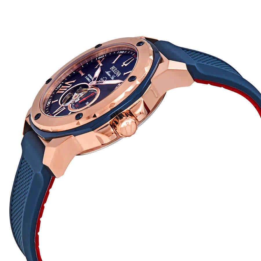 Bulova marine shop star automatic blue