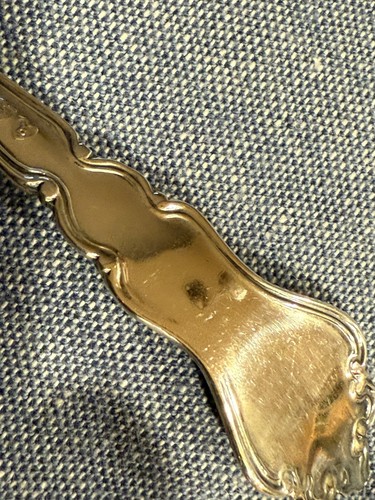 Peoria Illinois Soldiers Monument Corn Design Antique P&B Sterling Spoon (S370) - Picture 8 of 13