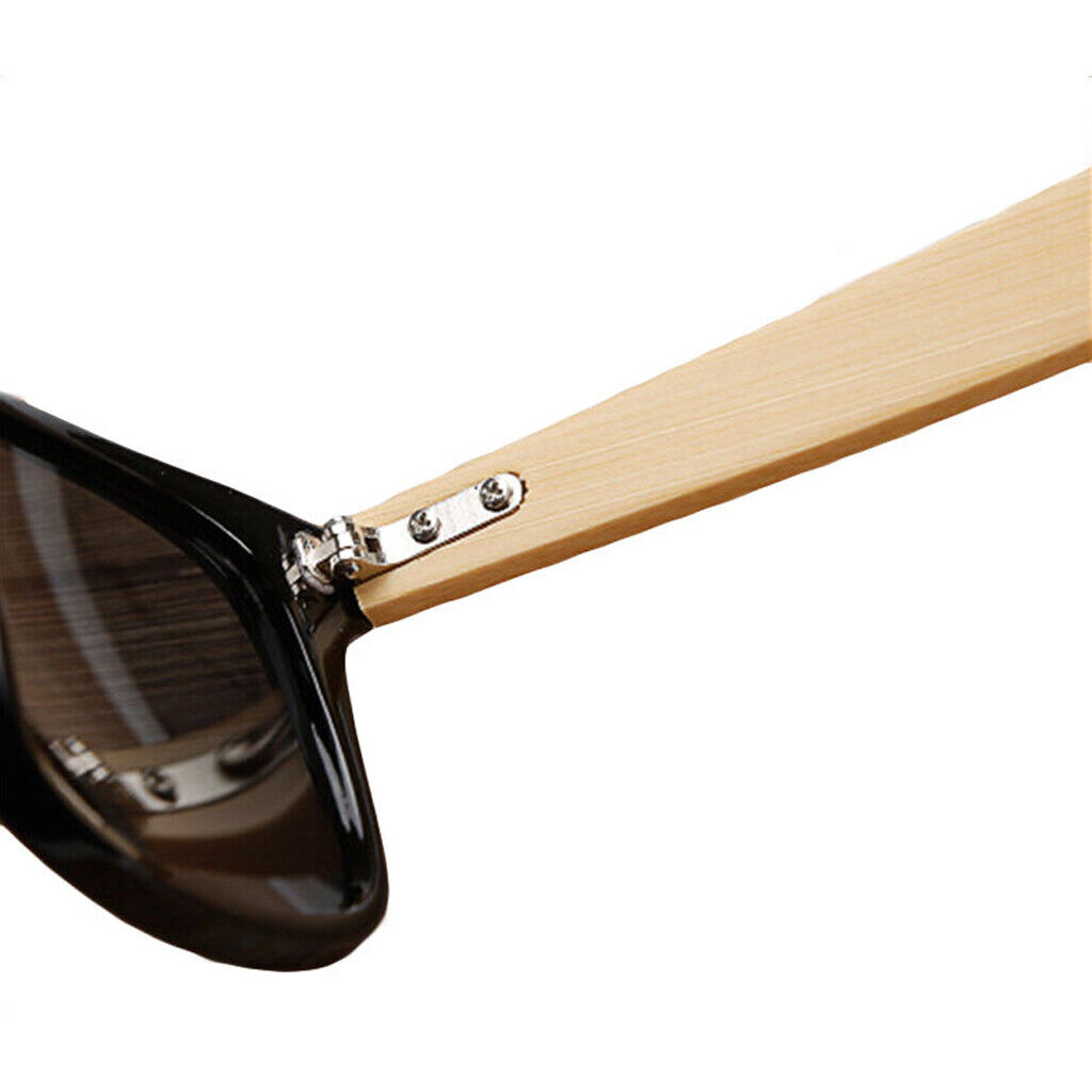 Bamboo Sunglasses Wooden Mens Womens Retro Vintage Wood Mirror Polarized Glasses