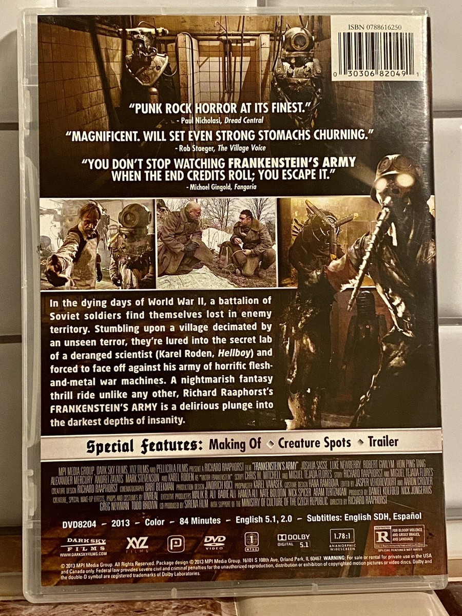 Frankenstein's Army (DVD, 2013) “War Is Hell. This Place Is Worse