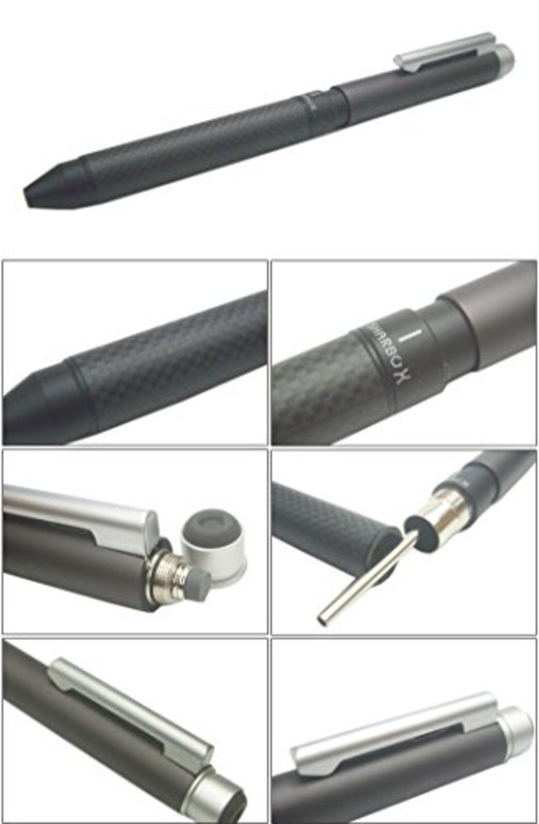 Zebra Multi Function Pen Sharbo X CB8 Carbon Flash Silver