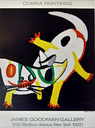 Karel Appel - Cobra Paintings -Exhibition poster - cm.81,3x60,9 - 1985 - Afbeelding 1 van 7