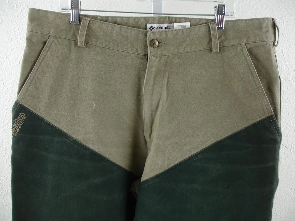 Men's 40 X 29 Columbia Briarshun Stout Field Hunting Green Pants Pheasant Quail - Image 2 of 4