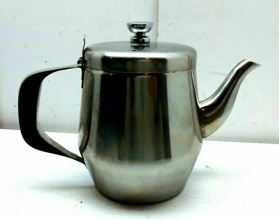 Winco Acero Inoxidable Cuello de Ganso 20 OZ Tetera 4 Tazas Jarra de Café Hervidor de Infusión Foto 2 de 3