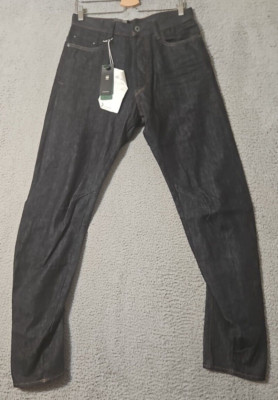 G-star RAW Mens ARC 3D Raw Denim Jeans Blue Button Fly Men's Size 30 x 34 NWT