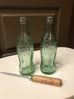 2 Vintage Coca Cola Bottles and Ice Pick Shelby, NC, Gastonia, NC