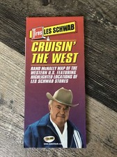 2000 Les Shwab Tires Co. Rand McNally Cousin' the West Travel Road Map! Nice.