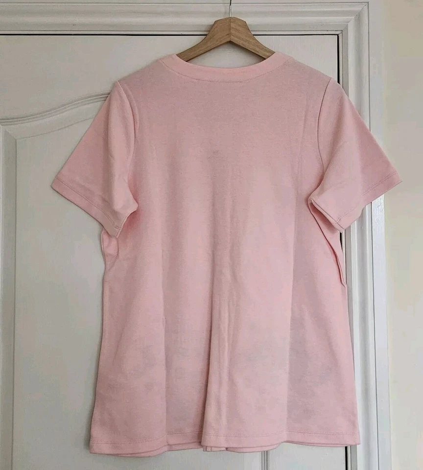 Quacker Factory Springtime Scenes V-Neck Short Sleeve Cardigan, Shell Pink, Sz M - Image 3 of 4