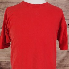 VINTAGE RUSSELL ATHLETIC USA MADE SINGLE STITCH RED BLANK PLAIN TSHIRT 2XL XXL