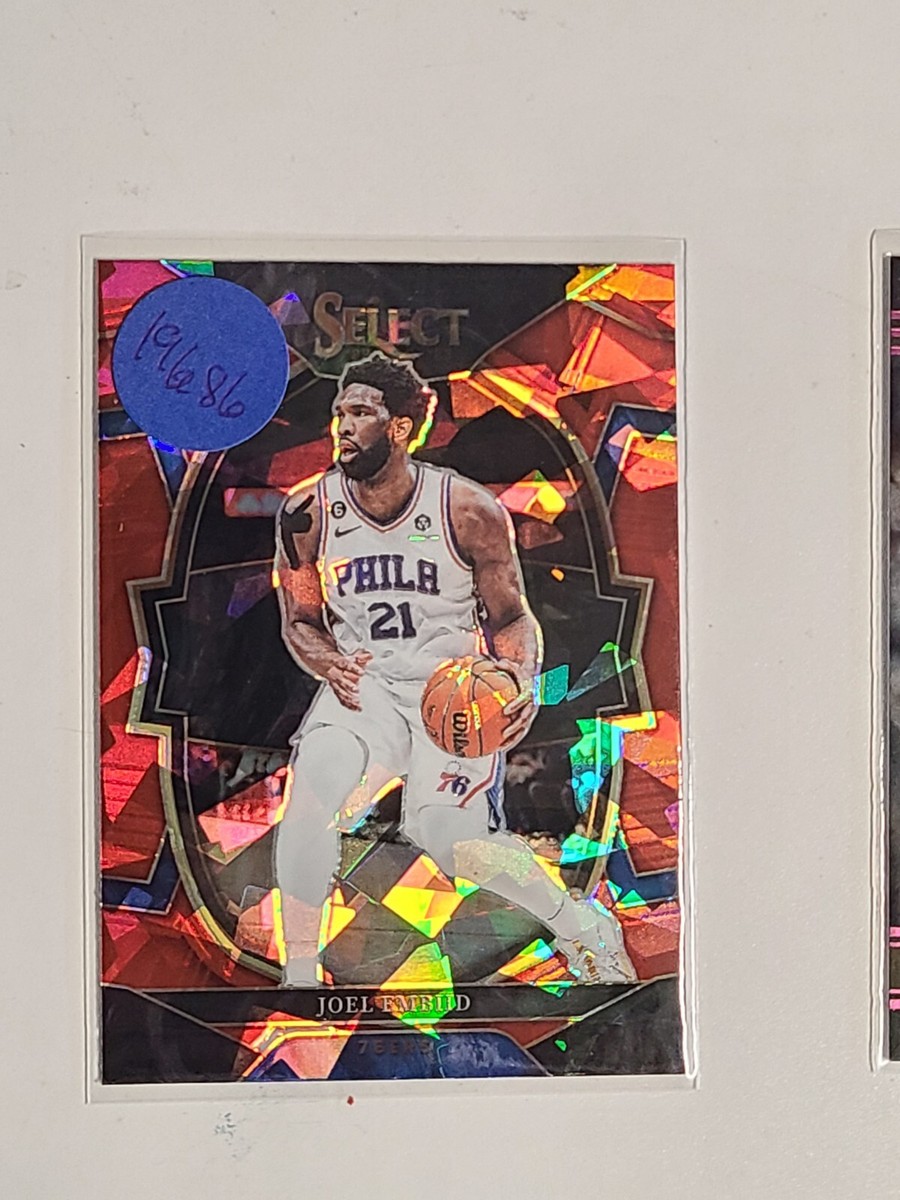 JOEL EMBIID 2022-23 Panini Select Concourse Prizm Red Cracked Ice
