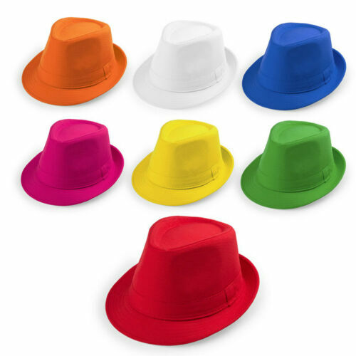 Produktbild von Klassische Schwarze Trilby-Mütze Aus Leichter Baumwolle – 3 Größen, Schnellversand Aus UK