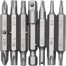 Megapro Automotive Screwdriver Replacement Bit Set Phillips Torx Valve 151AUTO