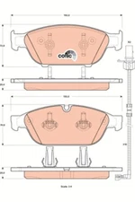 TRW GDB1897 brake pad set, disc brake for Audi, Audi (FAW)