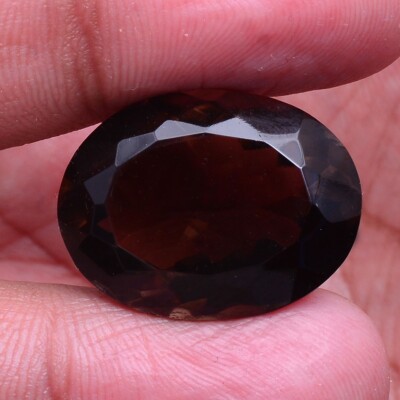 23.00 Cts Natürlich Rauchige Quarz Unbehandelt 23mm 17mm Anhänger Größe Lose
