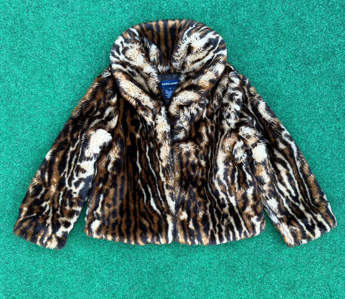 Ralph lauren sales leopard coat