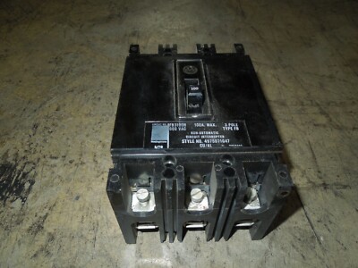 Westinghouse FB3100N 100A 3P 600V Molded Case Switch Style# 4975D71G47 Used